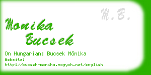 monika bucsek business card